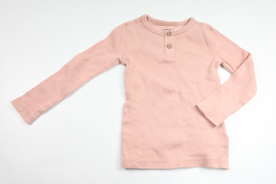 Ribbad tröja från PompdeLux - Storlek 92 - Rosa