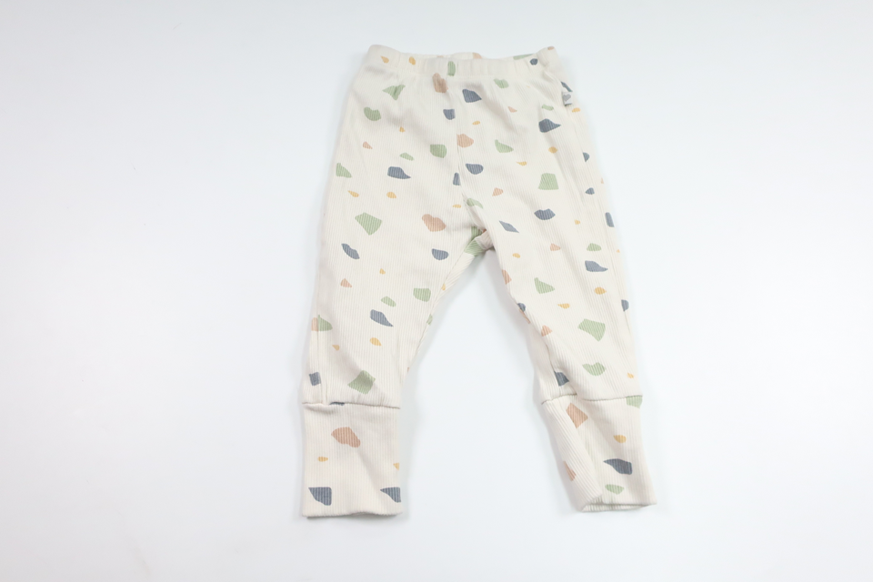 Ribbade byxor från BEBE - Storlek 70 - Benvit