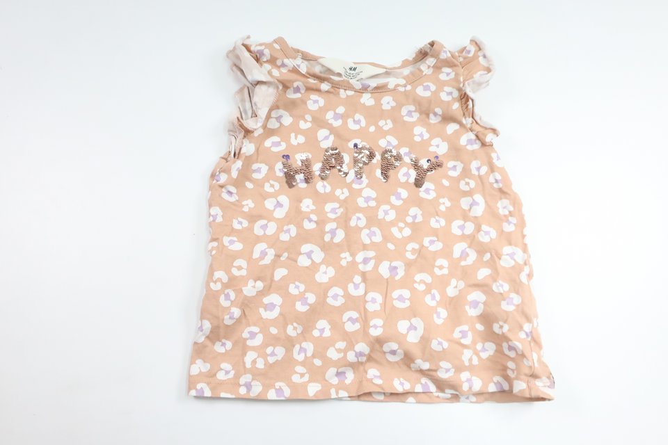 Linne med vändbara paljetter från H&M - Storlek 104 - Beige