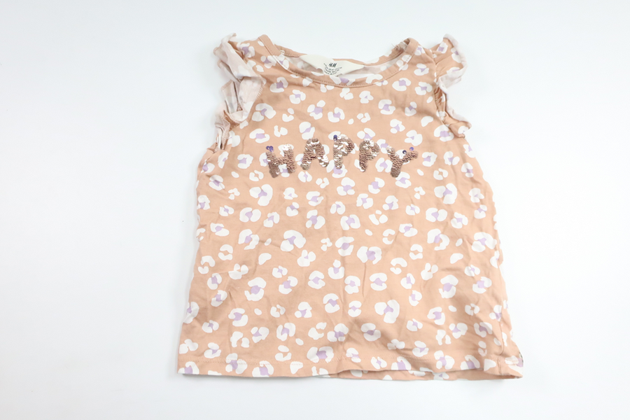 Linne med vändbara paljetter från H&M - Storlek 104 - Beige