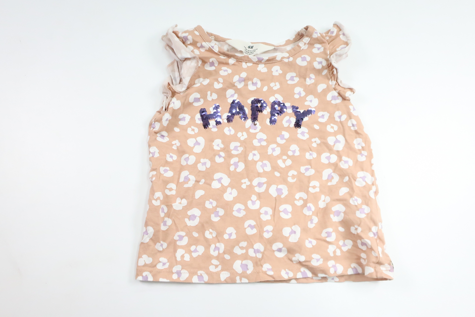 Linne med vändbara paljetter från H&M - Storlek 104 - Beige