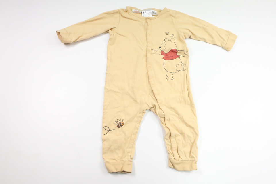 Pyjamas med Nalle Puh från H&M - Storlek 74 - Gul