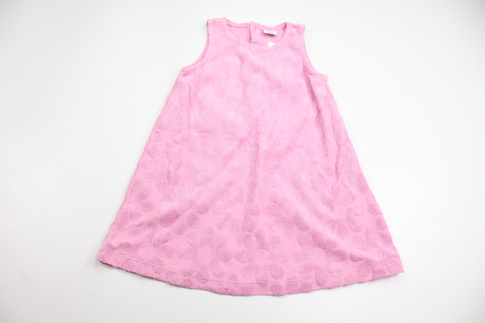 Klänning i mjuk frotté från Lindex - Storlek 92 - Rosa
