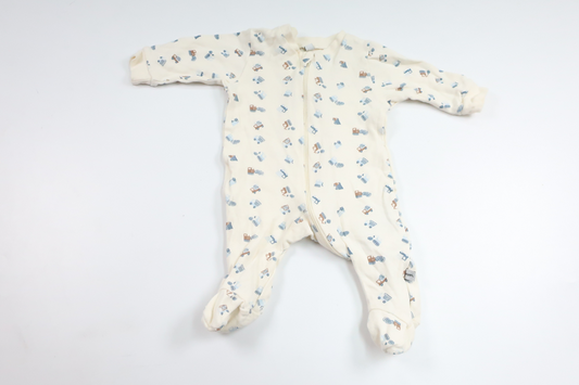 Pyjamas från Pippi - Storlek 50 - Benvit