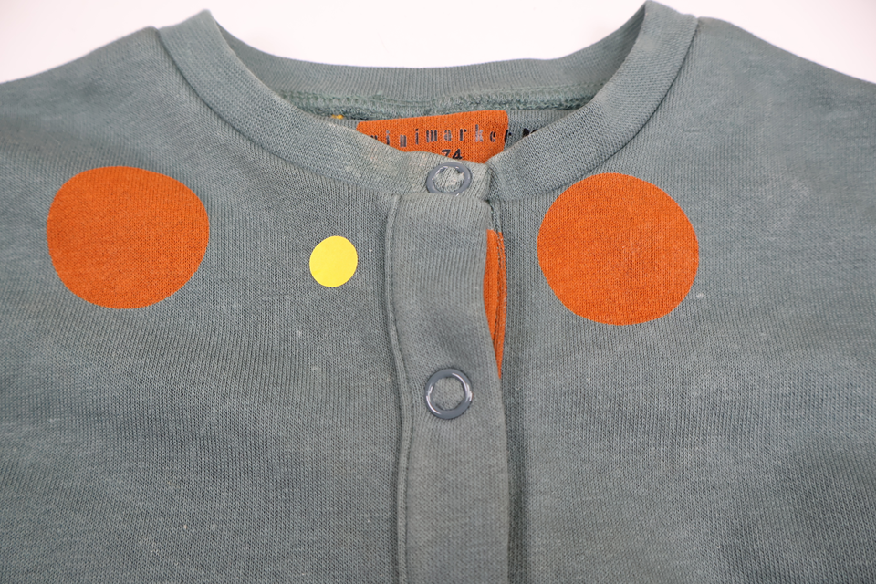 Prickig jumpsuit från Minimarket - Storlek 74 - Grön