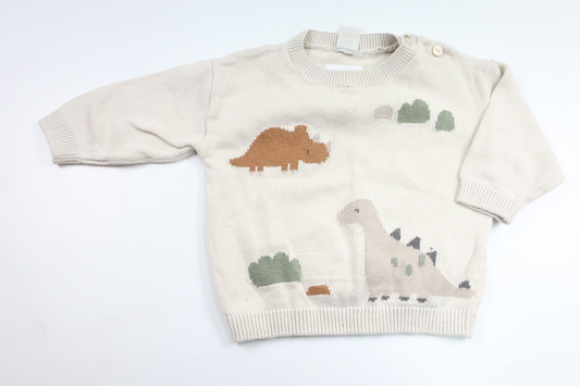 Stickad tröja från H&M - Storlek 68 - Beige