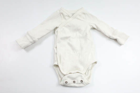 Ribbad body från Lindex - Storlek 50 - Vit