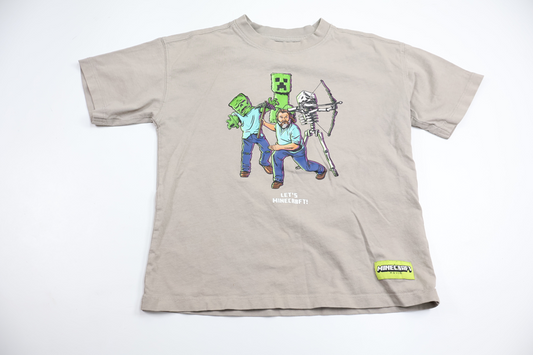 T-shirt med Minecraft från Zara - Storlek 128 - Grå