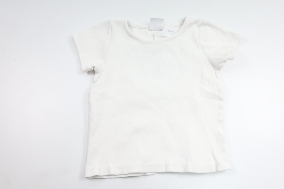 Ribbad tröja från Zara - Storlek 128 - Vit