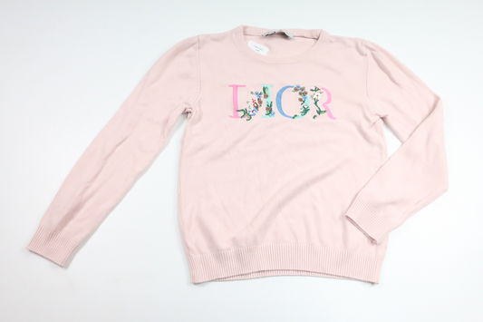 Stickad tröja från Christian Dior - Storlek 122/128 - Rosa