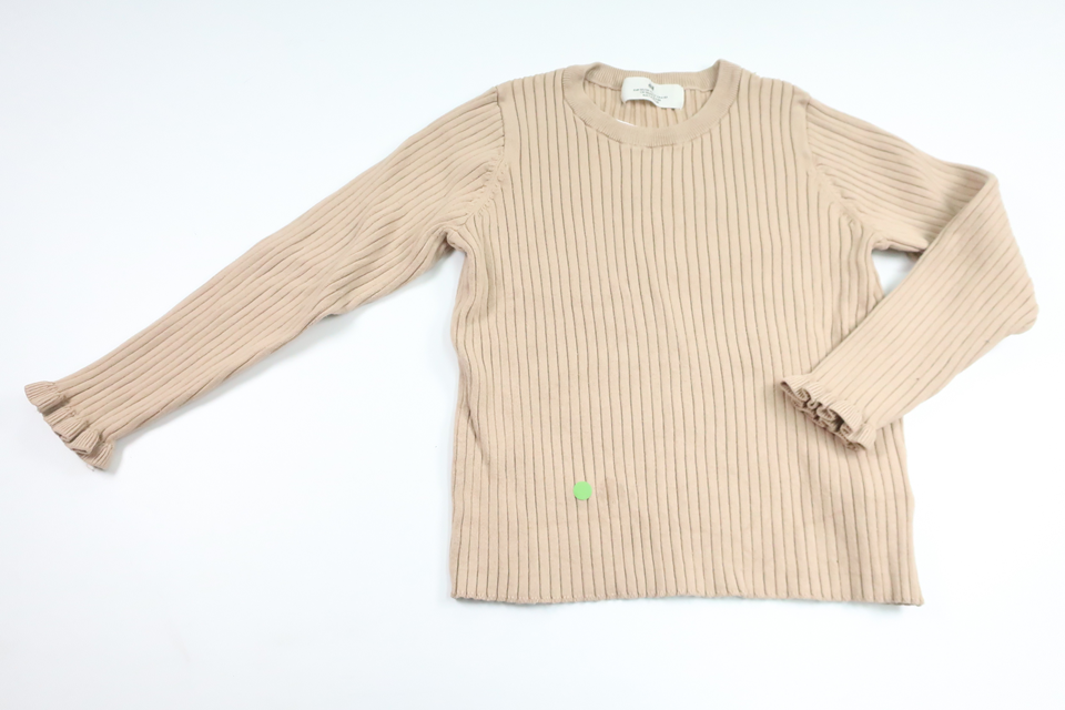 Ribbstickad tröja från H&M - Storlek 122/128 - Beige