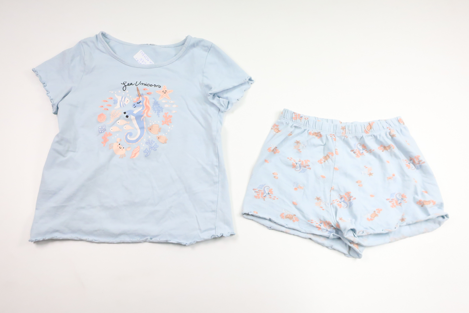 Tvådelad pyjamas från H&M - Storlek 110/116 - Blå