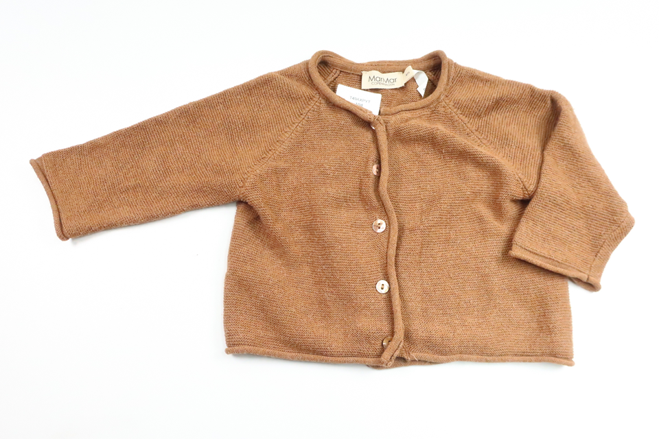 Stickad kofta från MarMar Copenhagen - Storlek 62 - Brun