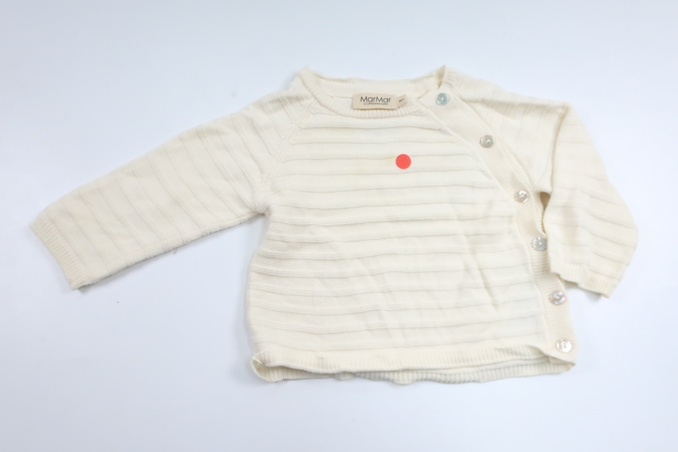 Stickad tröja från MarMar Copenhagen - Storlek 62 - Benvit