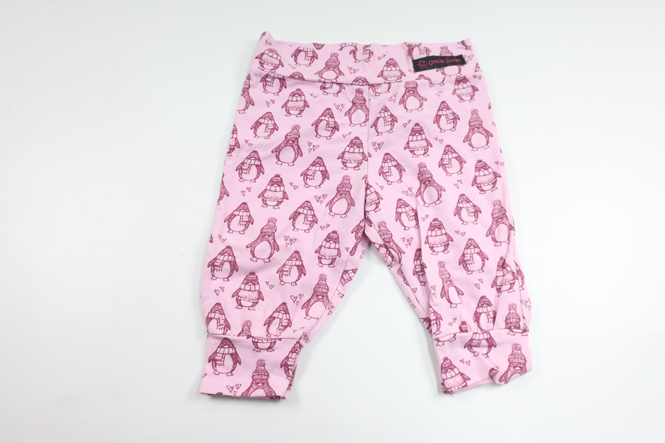 Byxor med pingviner från Ulrikas Design - Storlek 68 - Rosa