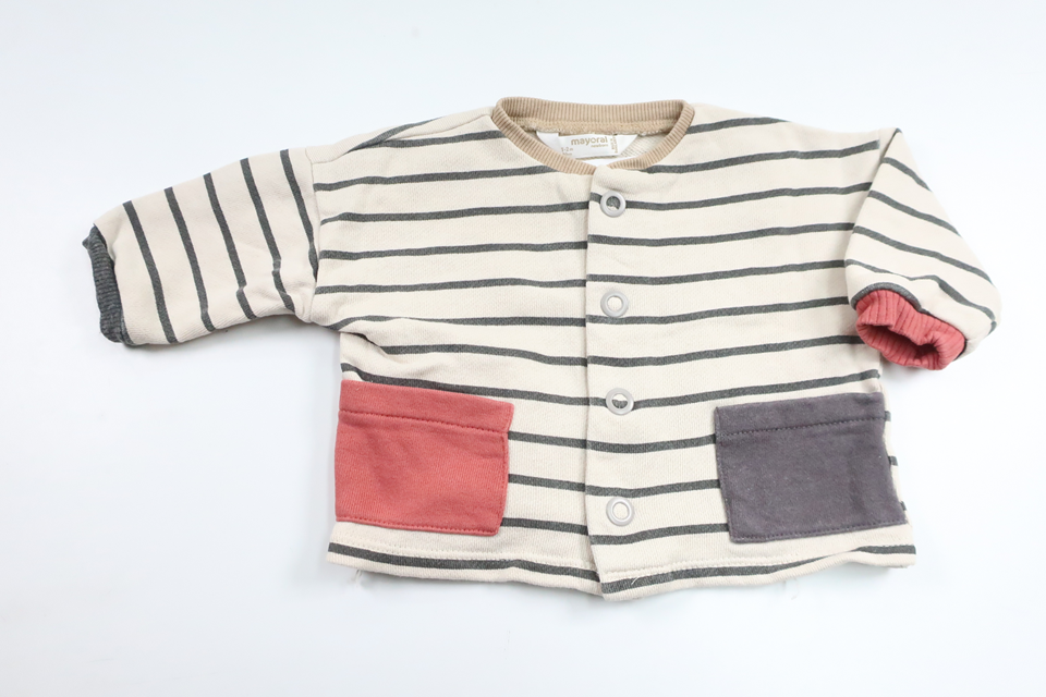 Randig kofta från Mayoral - Storlek 56 - Grå