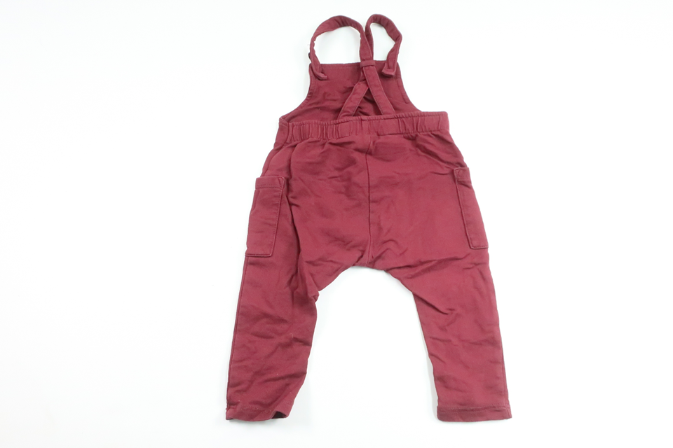 Hängselbyxor från Lindex - Storlek 62 - Vinröd