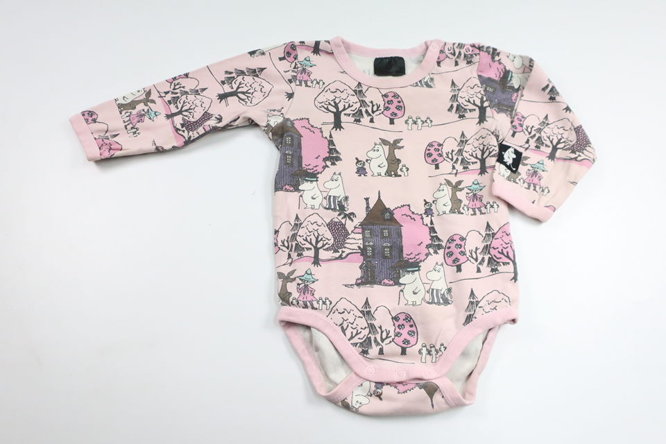 Body med Mumin från Moomin by Lindex - Storlek 68/74 - Rosa