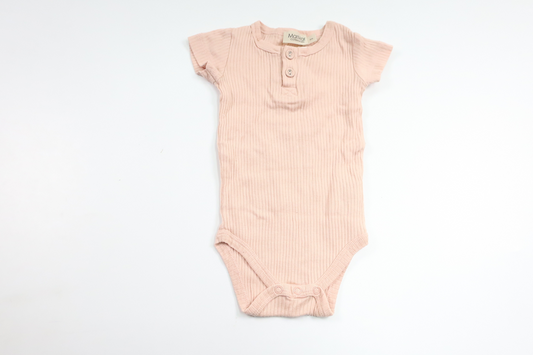 Ribbad body från MarMar Copenhagen - Storlek 62 - Rosa