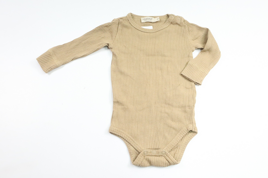 Ribbad body från MarMar Copenhagen - Storlek 62 - Beige