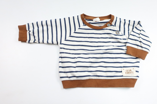 Randig tröja från H&M - Storlek 62 - Vit