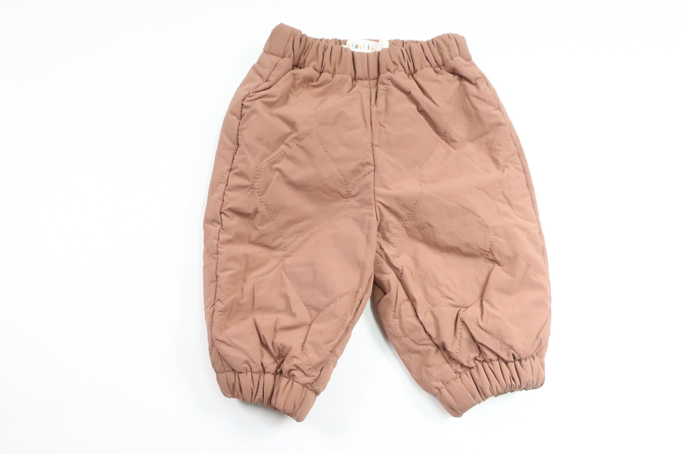 Quiltad täckbyxor från Minimarket - Storlek 62 - Brun