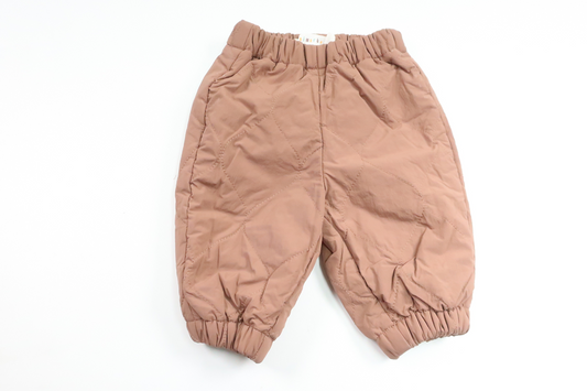 Quiltad täckbyxor från Minimarket - Storlek 62 - Brun