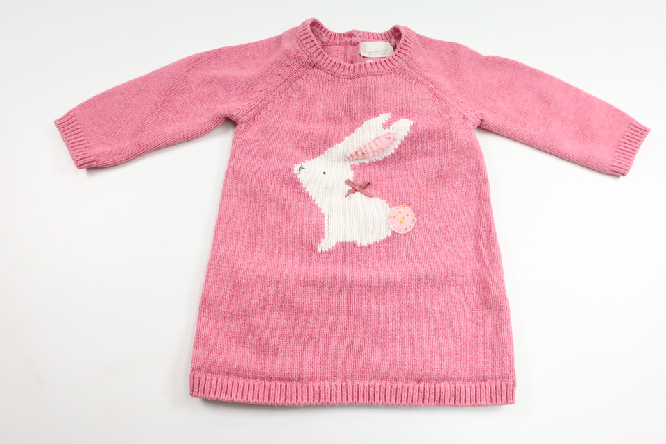 Stickad klänning från Next - Storlek 62/68 - Rosa