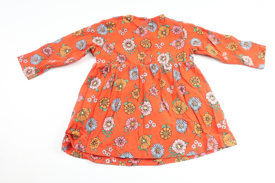 Blommig klänning från Minimarket - Storlek 62/68 - Orange