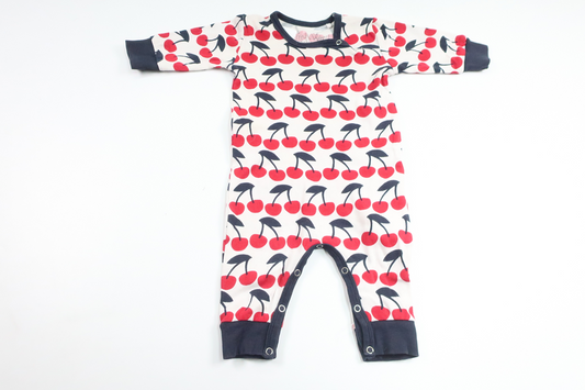 Pyjamas med körsbär från Fred's World - Storlek 56 - Vit