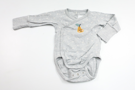 Omlottbody från Polarn o. Pyret - Storlek 56 - Grå