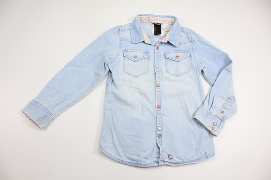 Skjorta med Hello Kitty från H&M - Storlek 98 - Denim