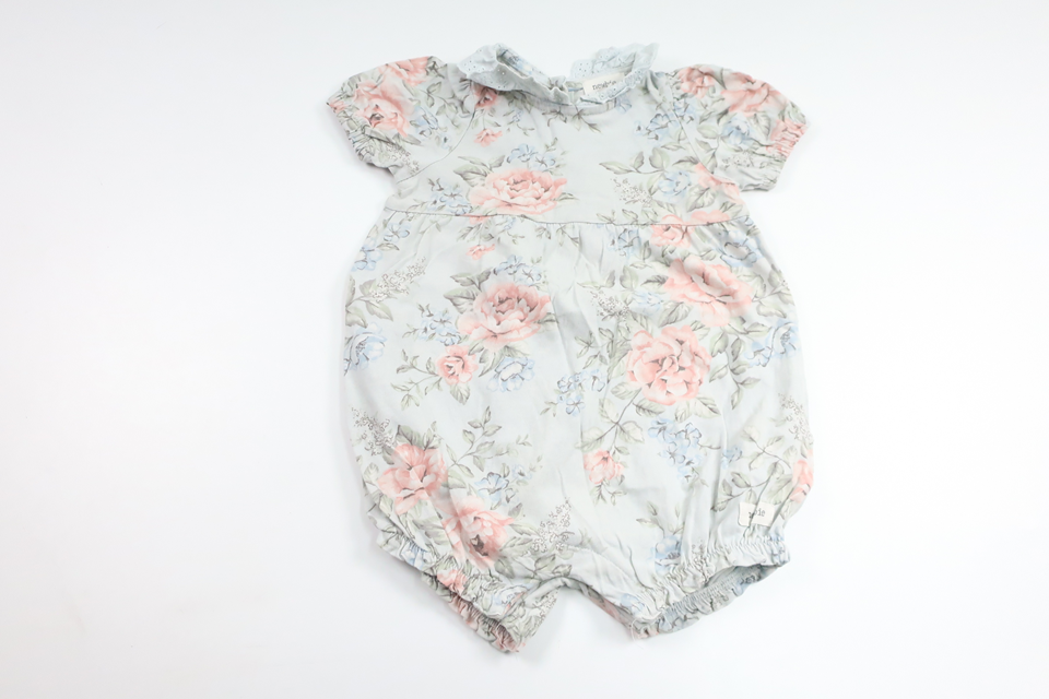 Blommig jumpsuit från Newbie - Storlek 68 - Blå