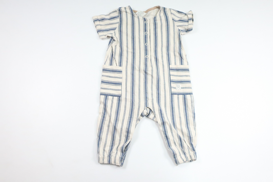 Randig jumpsuit från Lindex - Storlek 62 - Beige