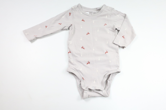 Body från Lindex - Storlek 74 - Grå