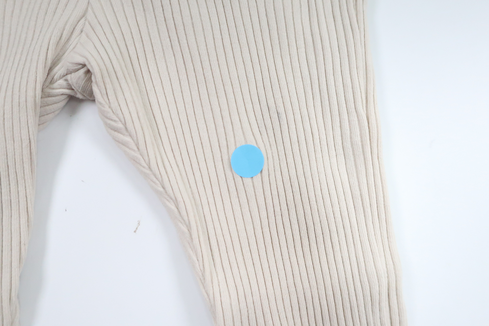 Ribbed trousers from Lindex - Size 74 - Off-white