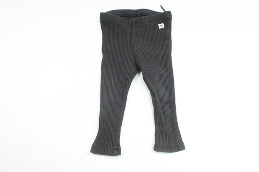 Ribbade byxor från Lindex - Storlek 74 - Svart