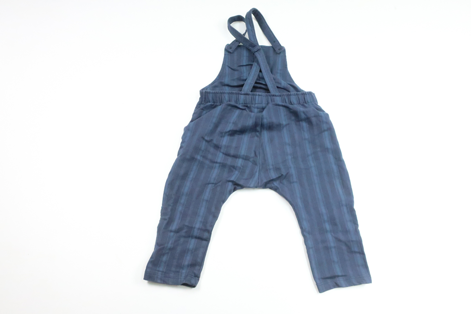 Striped overalls from Lindex - Size 74 - Navy blue