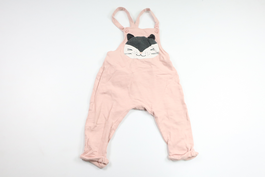 Hängselbyxor från Lindex - Storlek 74 - Rosa