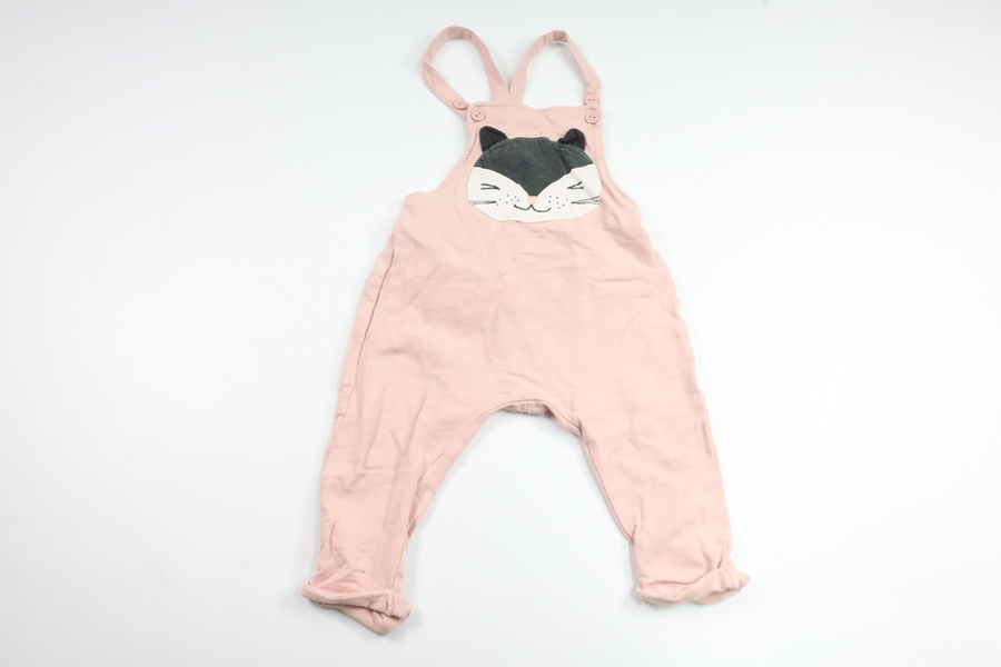 Hängselbyxor från Lindex - Storlek 74 - Rosa