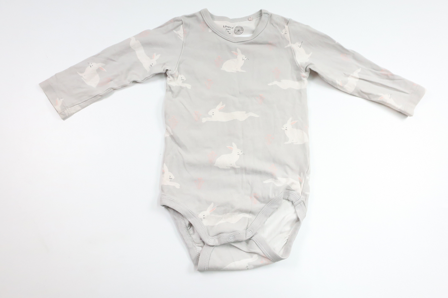 Body från Lindex - Storlek 74 - Grå