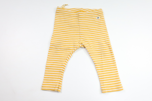Ribbade byxor från Lindex - Storlek 68 - Gul