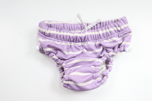 Randig badblöja från Polarn o. Pyret - Storlek 62/68 - Lila