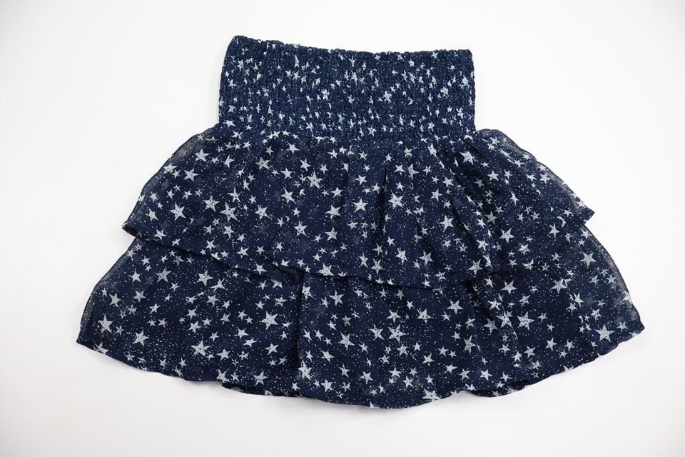 Kjol med stjärnor från Kappahl - Storlek 134/140 - Marinblå