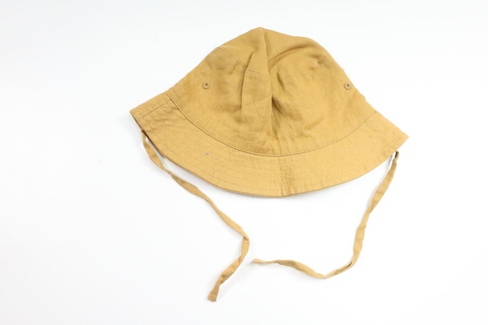 Solhatt i 55% lin från H&M - Storlek 80 - Gul