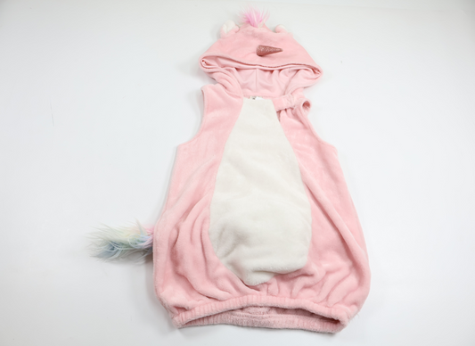 Enhörningsdräkt i fleece från Lindex - Storlek 92/98 - Rosa