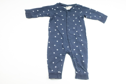 Pyjamas with stars from H&M - Size 68 - Navy blue