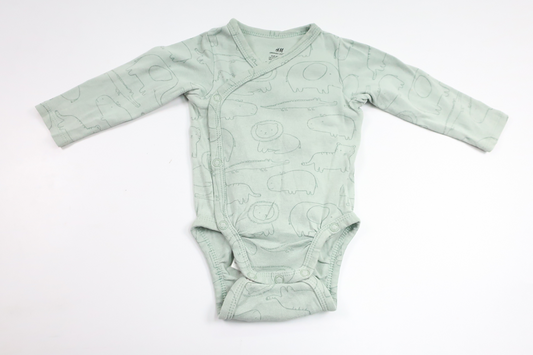 Wrap bodysuit from H&M - Size 62 - Green
