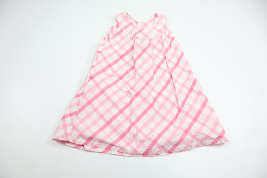 Rutig klänning från H&M - Storlek 86 - Rosa