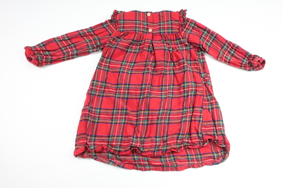 Rutig klänning från H&M - Storlek 92 - Röd